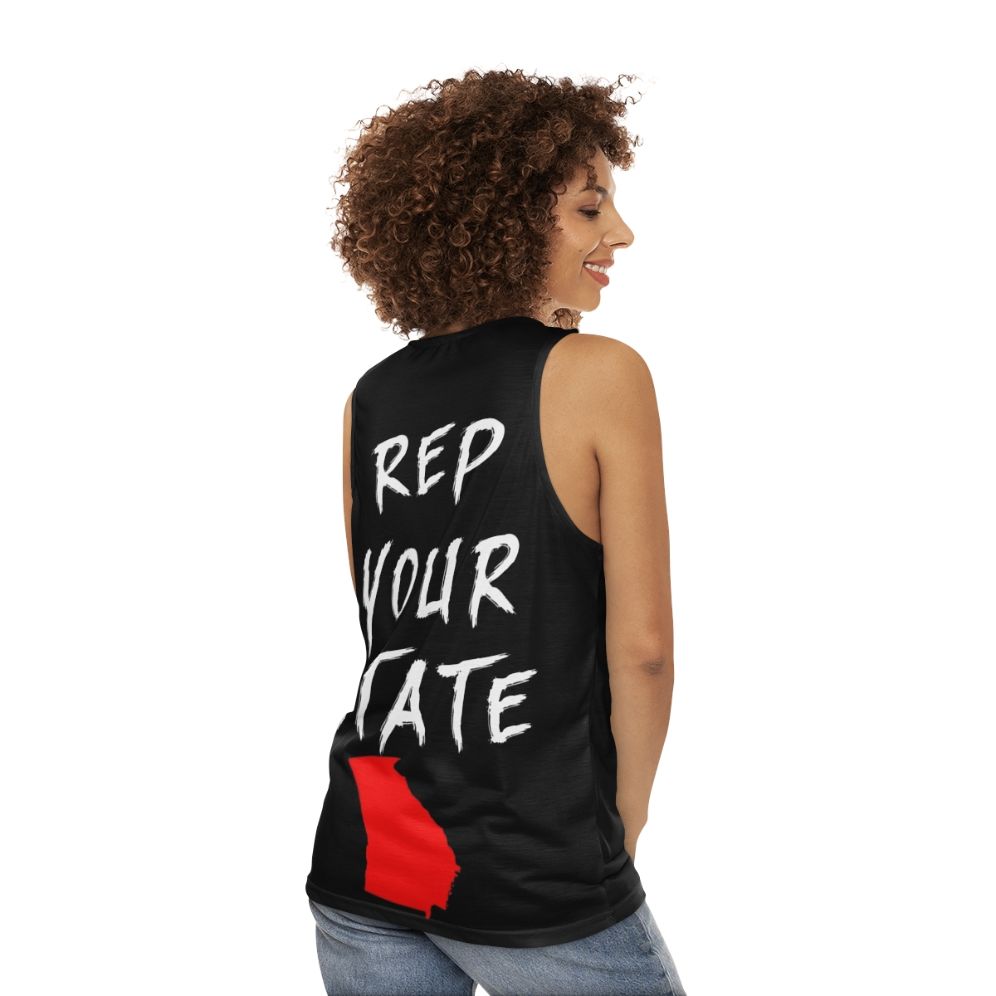 Georgia state pride unisex tank top - women back