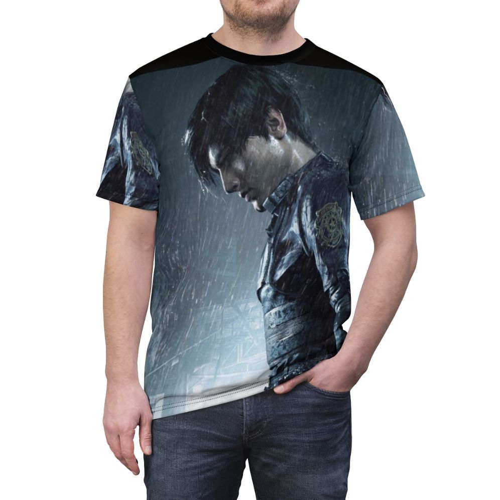 Resident Evil Leon S. Kennedy Inspired T-Shirt - men front