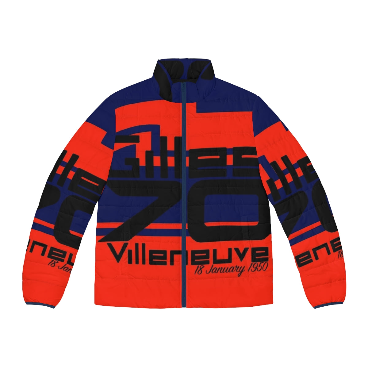 Gilles Villeneuve Ferrari F1 Tribute Puffer Jacket