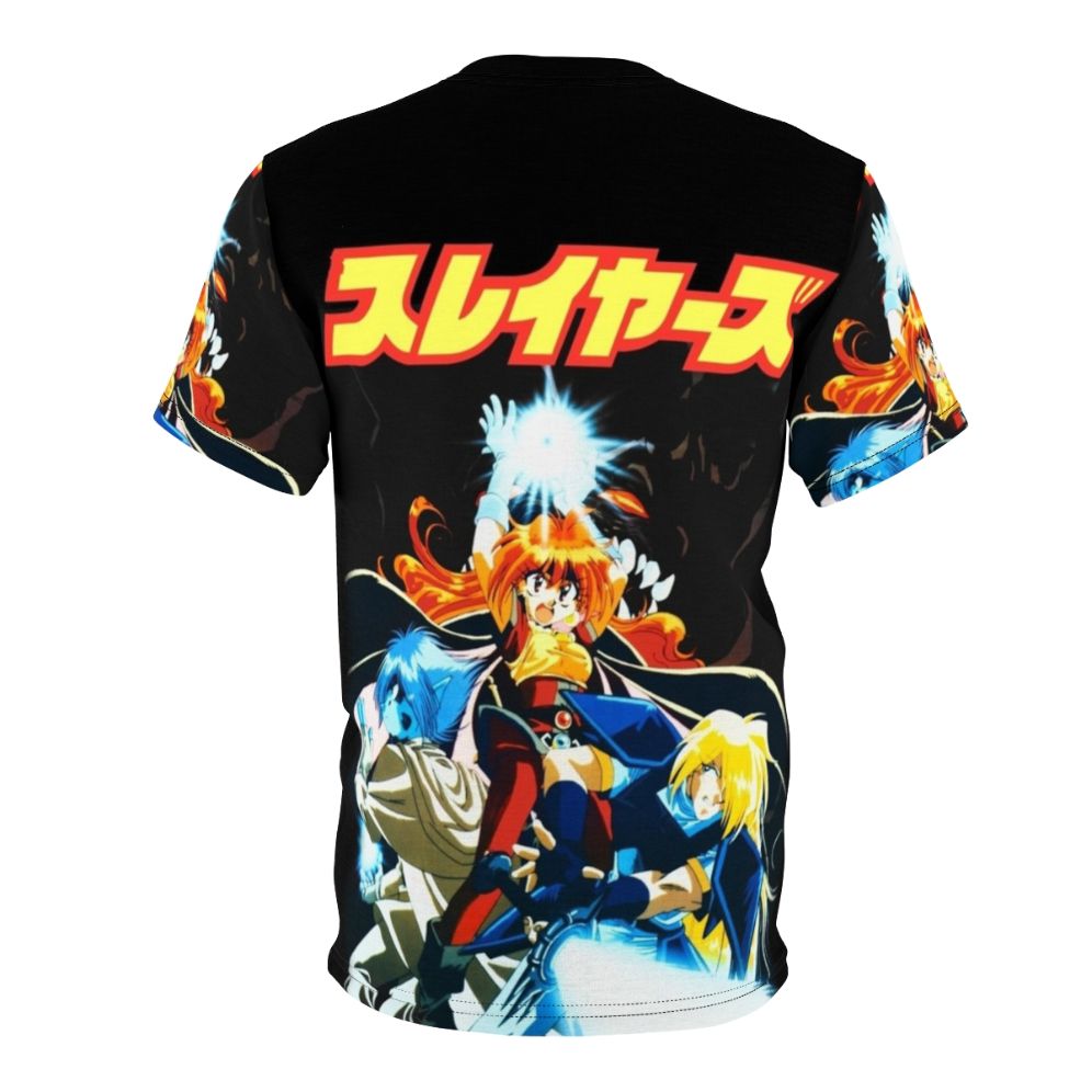 Slayers-themed t-shirt featuring characters from the popular anime and manga series - Back