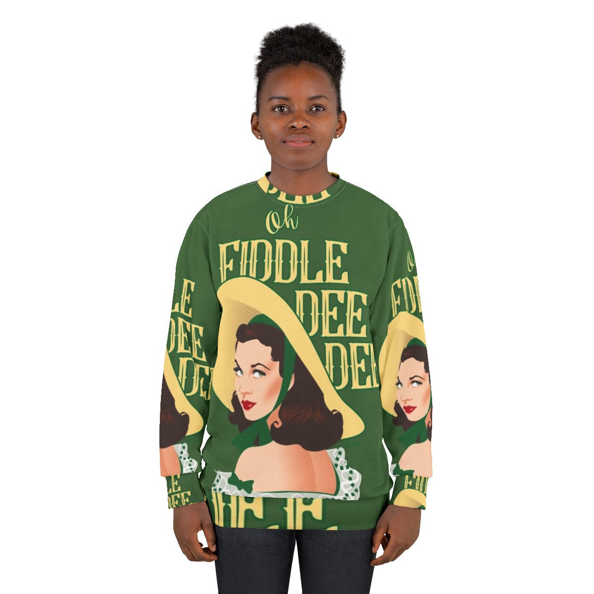 Fiddle Dee Dee Sweatshirt with Hollywood Fashion and Alejandro Mogollo Art - women