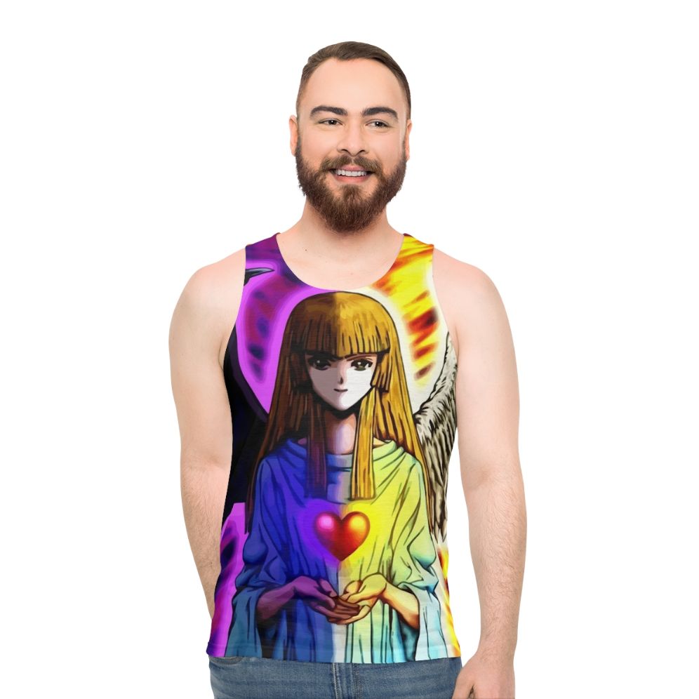 Yugioh Anime Blue Eyes & Dark Magician Unisex Tank Top - men