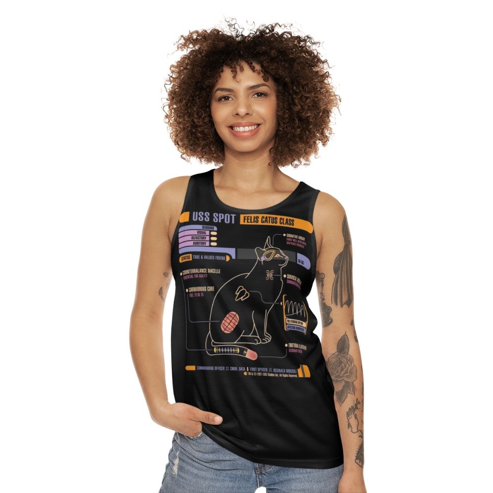 USS Enterprise Star Trek Unisex Tank Top - women