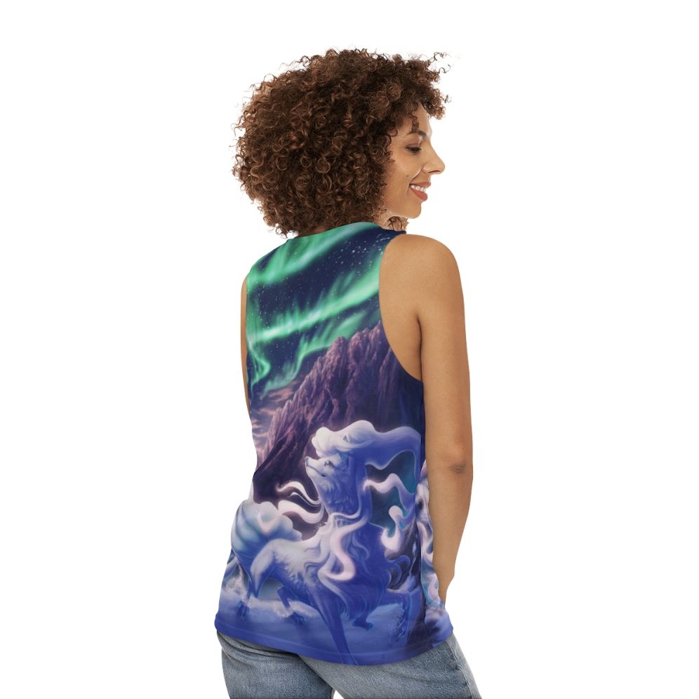 Alolan Ninetales Pokemon Unisex Tank Top - women back