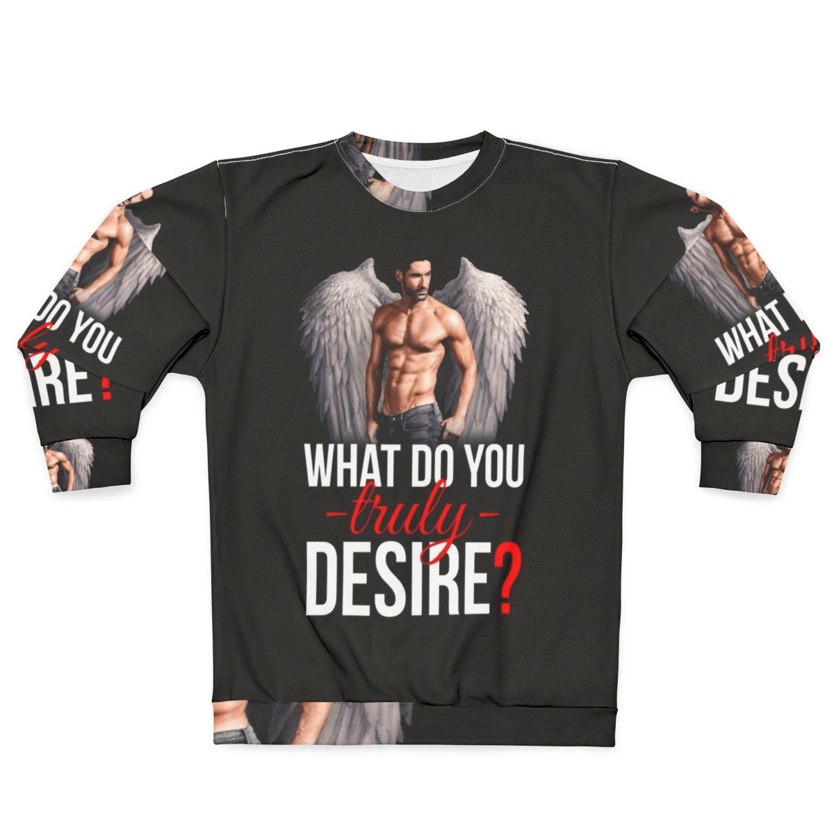 Desire Sweatshirt with Lucifer Morningstar Design