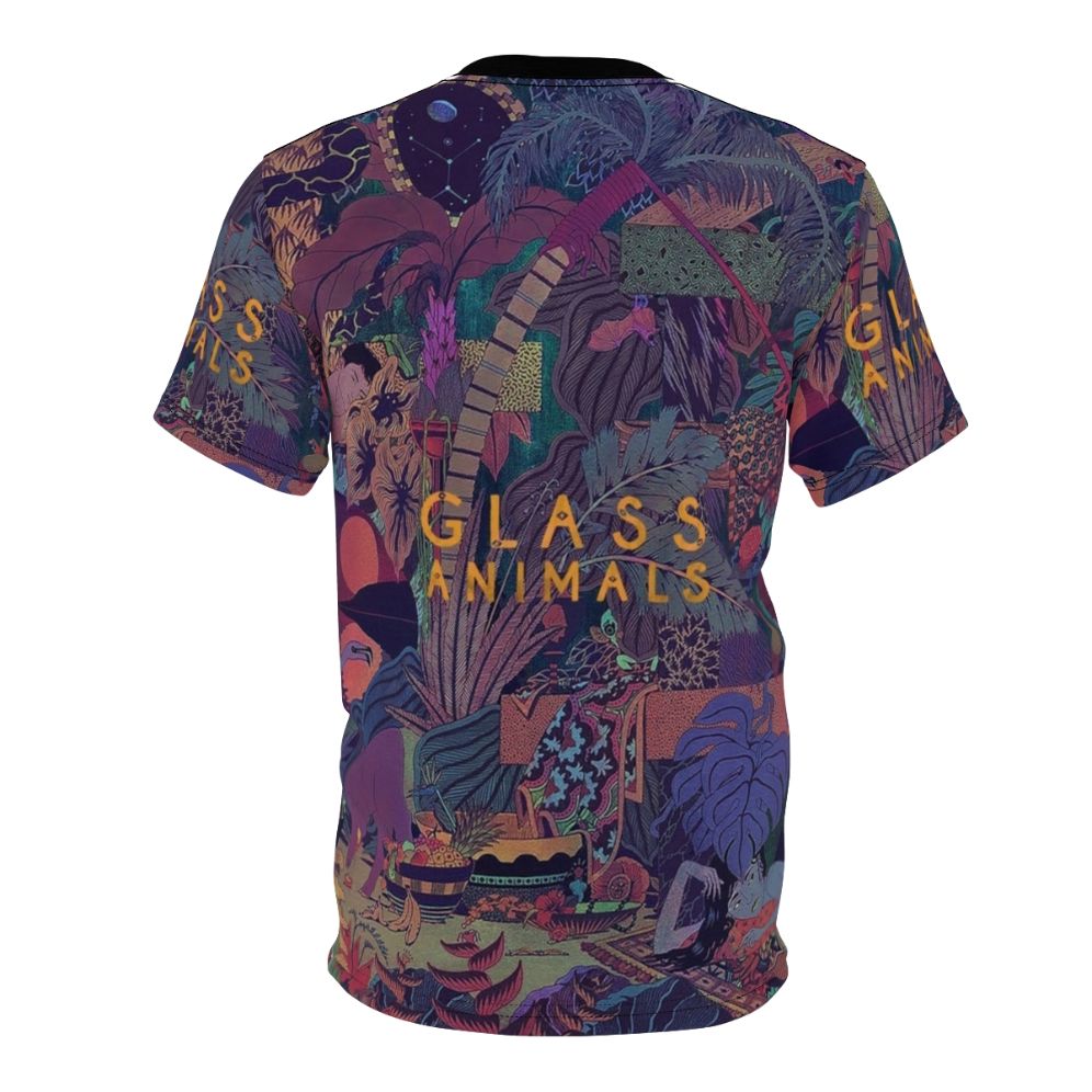 Glass Animals Zaba inspired all-over print t-shirt with colorful album art design - Back