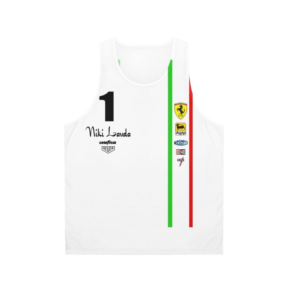 Niki Lauda Ferrari F1 Racing Unisex Tank Top