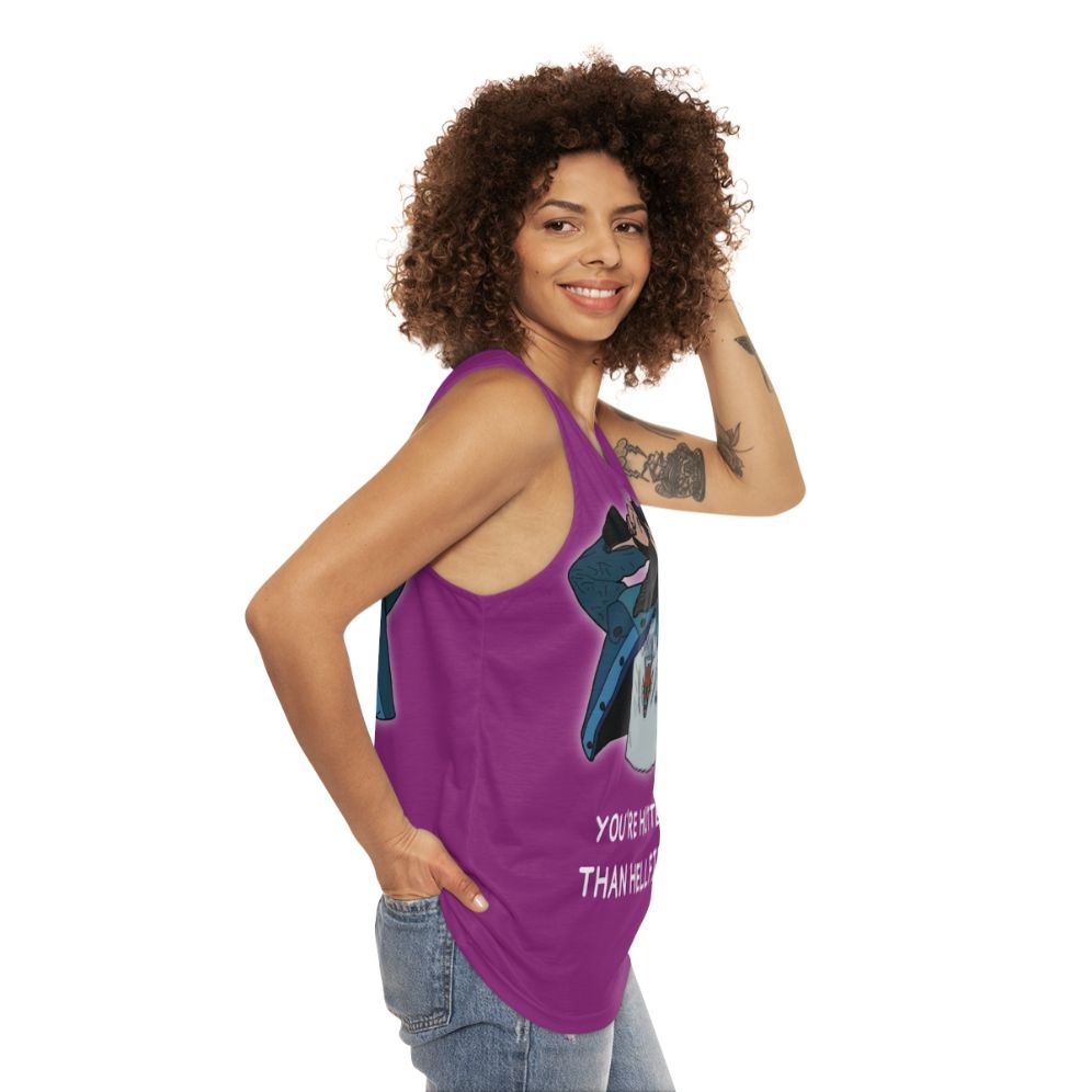 Eddie Munson Stranger Things Unisex Tank Top - women side