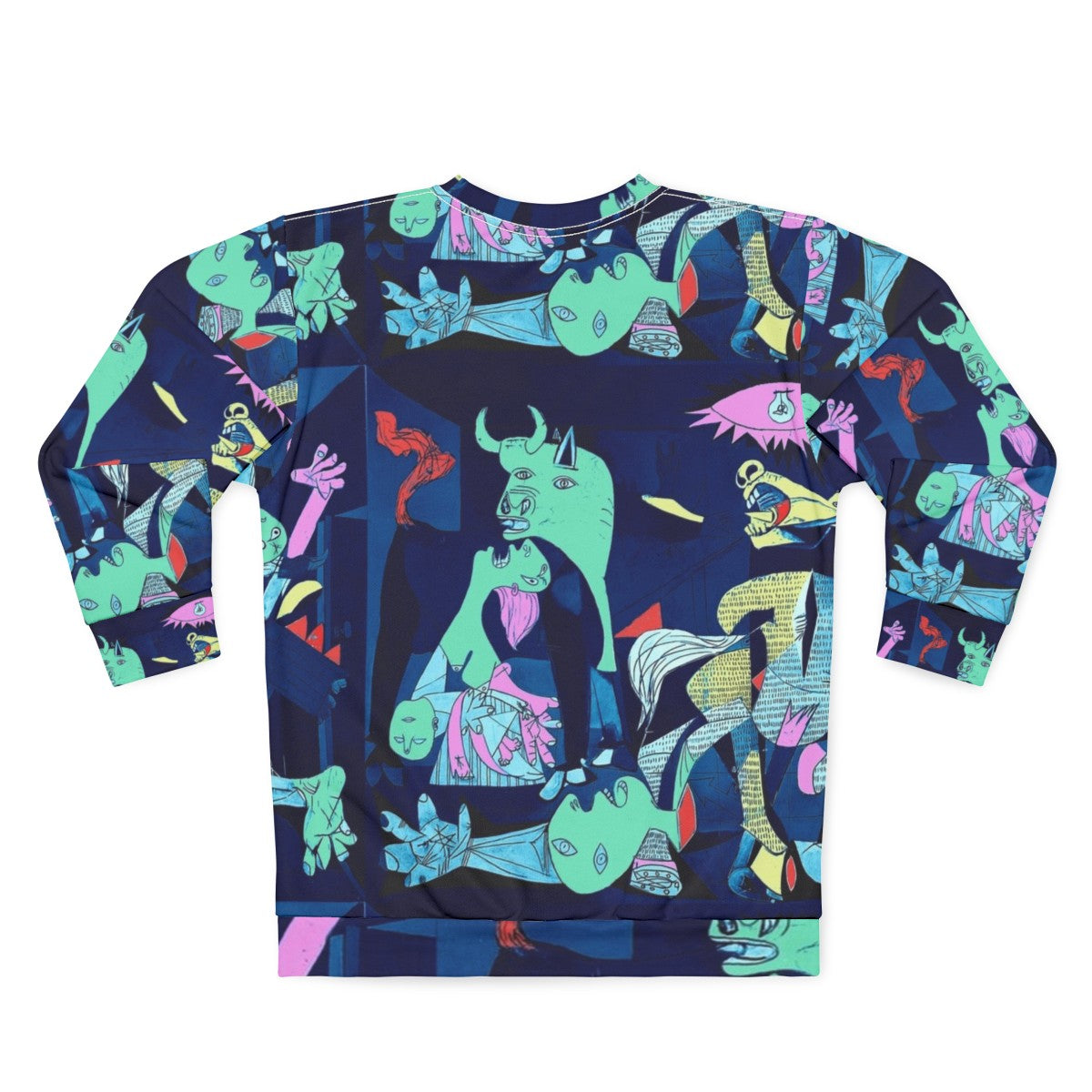 Guernica Pop Art Sweatshirt with Picasso Artwork - Back