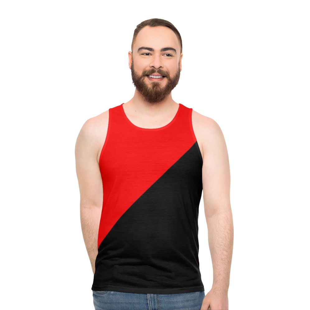 Anarcho-communism revolutionary flag unisex tank top - men