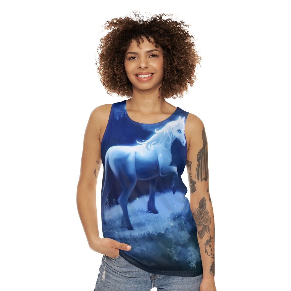 Unisex The Last Unicorn fantasy unicorn tank top - women