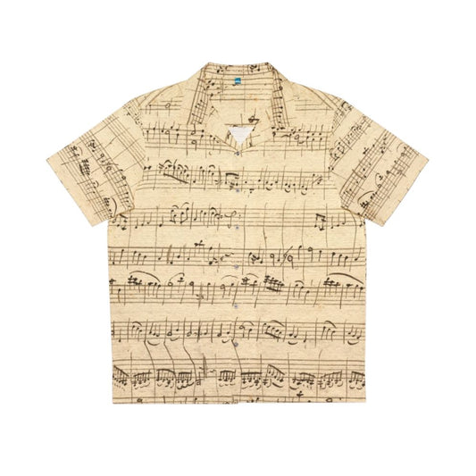 Wolfgang Amadeus Mozart Sheet Music Hawaiian Shirt