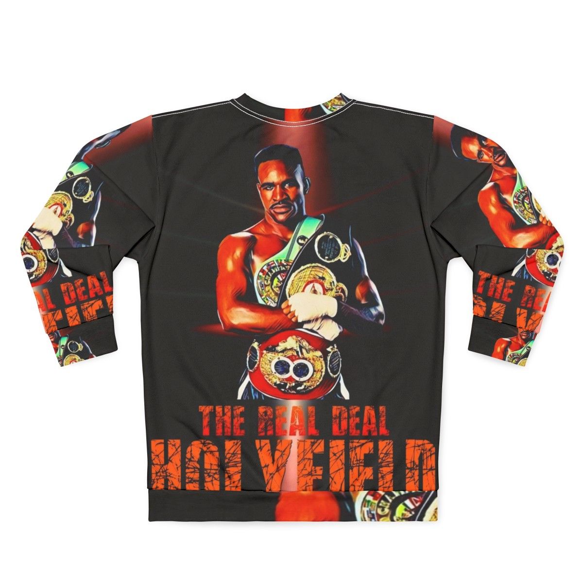 Evander Holyfield Heavyweight Boxing Sweatshirt - Back