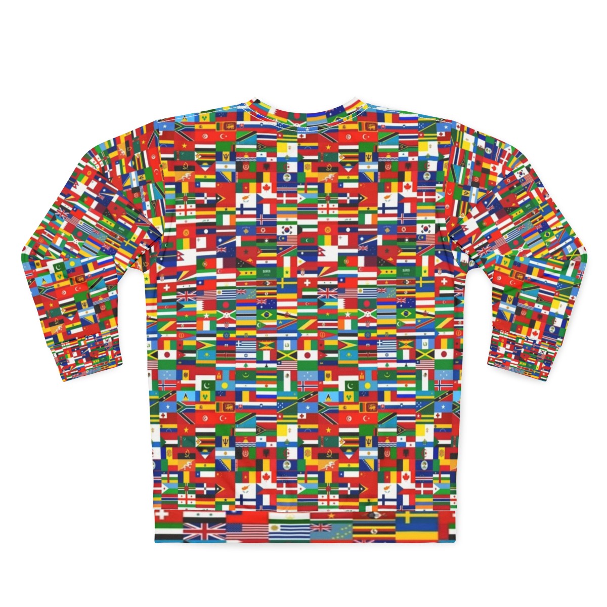 Flags of the World Graphic Sweatshirt - Back