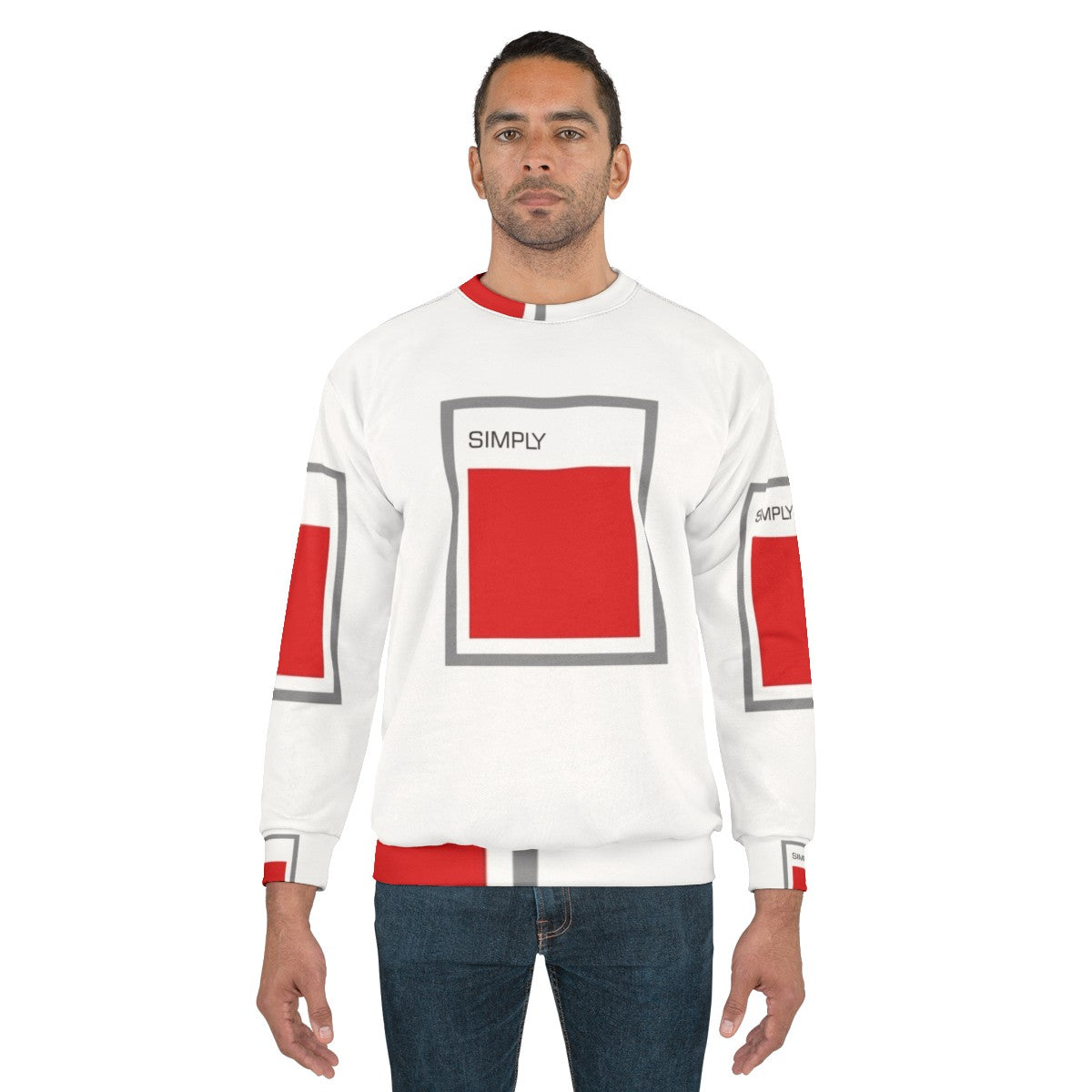 Simply Red Sweatshirt featuring the iconic British band's logo - men