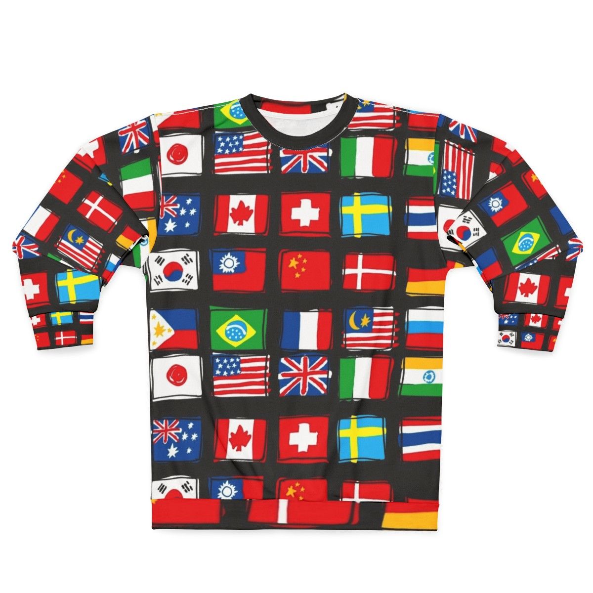 World flag sweatshirt