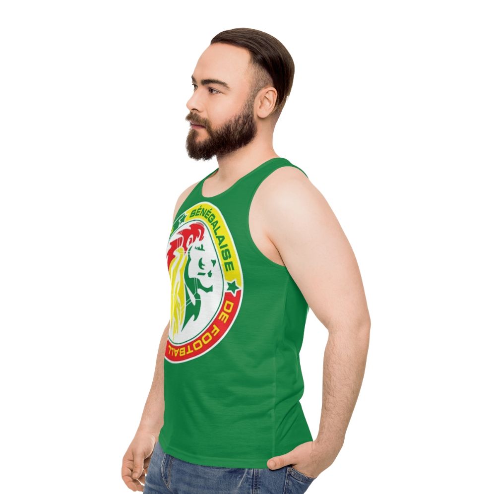 Senegalese Football Team Unisex Tank Top - men side