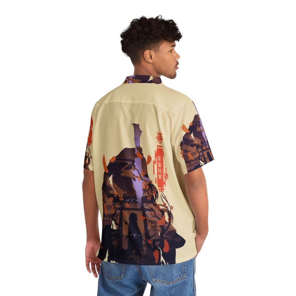 Genshin Impact Raiden Shogun Hawaiian Shirt - People Back