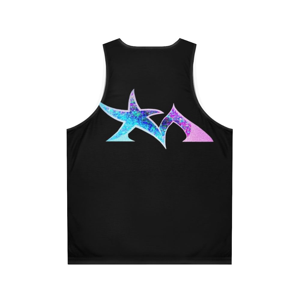 Unisex tank top featuring the Star Madman electronic music band logo - Back