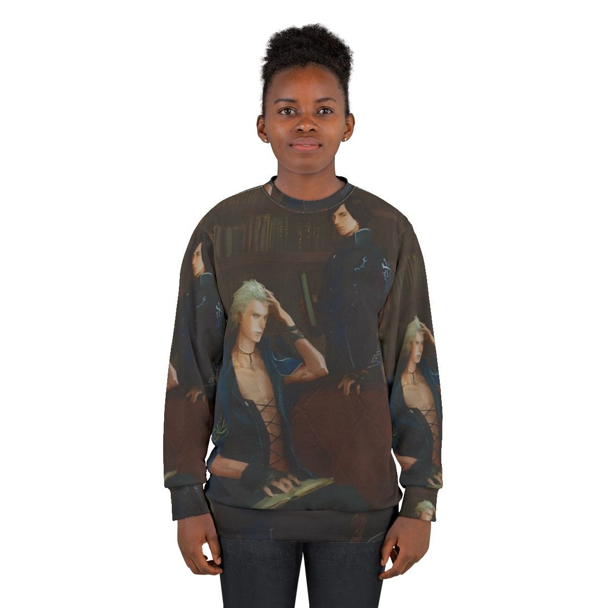 Devil May Cry Painting Sweatshirt featuring Dante, Vergil, and Nero - women