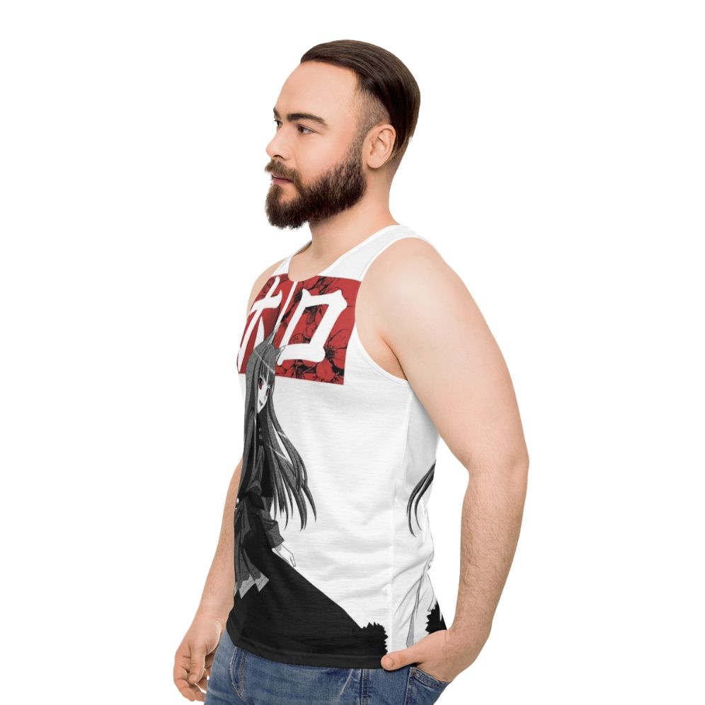 Spice and Wolf Inspired Unisex Tank Top - men side