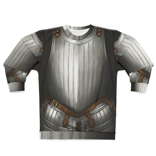 17th century cuirass sweatshirt, medieval historical reenactment apparel