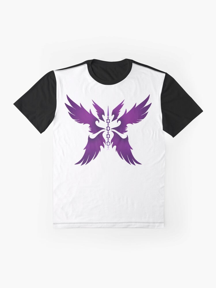 Minimalist Morgana League of Legends Graphic T-Shirt - Flat lay