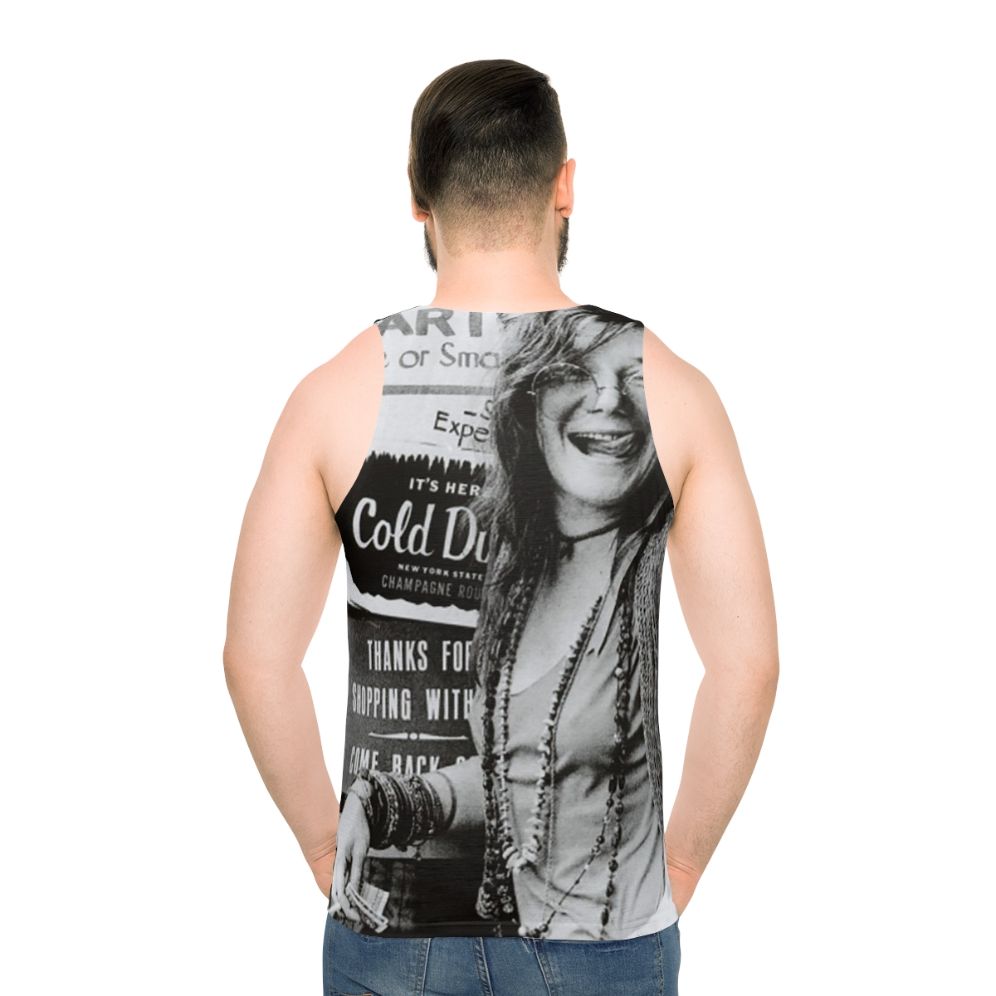 Janis Joplin graphic tank top - men back