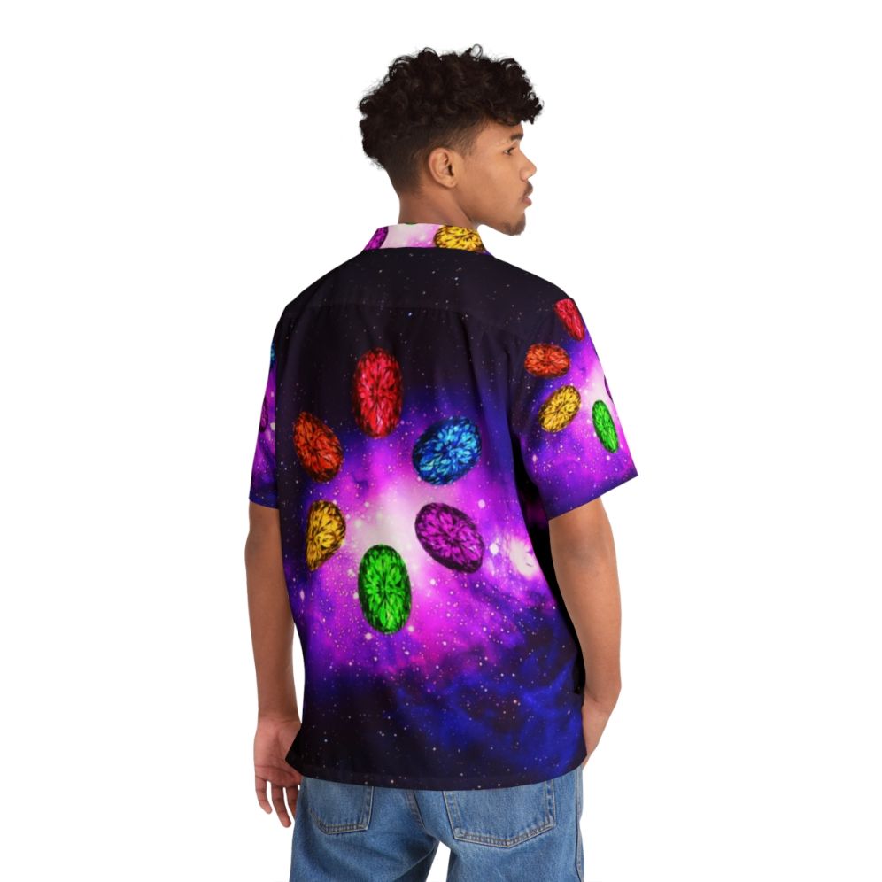 Infinity Stones Rainbow Galaxy Space Hawaiian Shirt - People Back