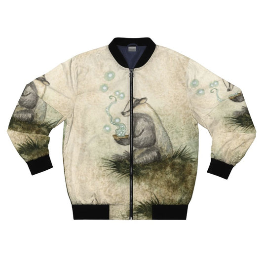 Badger Magick Bomber Jacket with fantasy elements and design