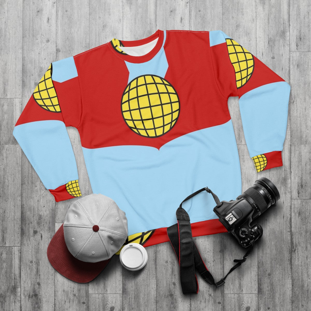 Captain Planet eco hero sweatshirt - flat lay