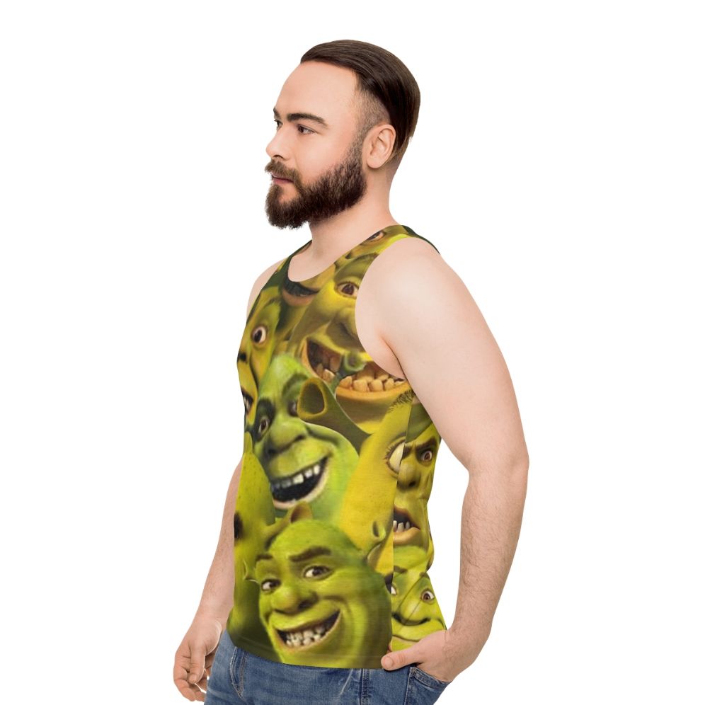 Shrek-inspired unisex tank top - men side