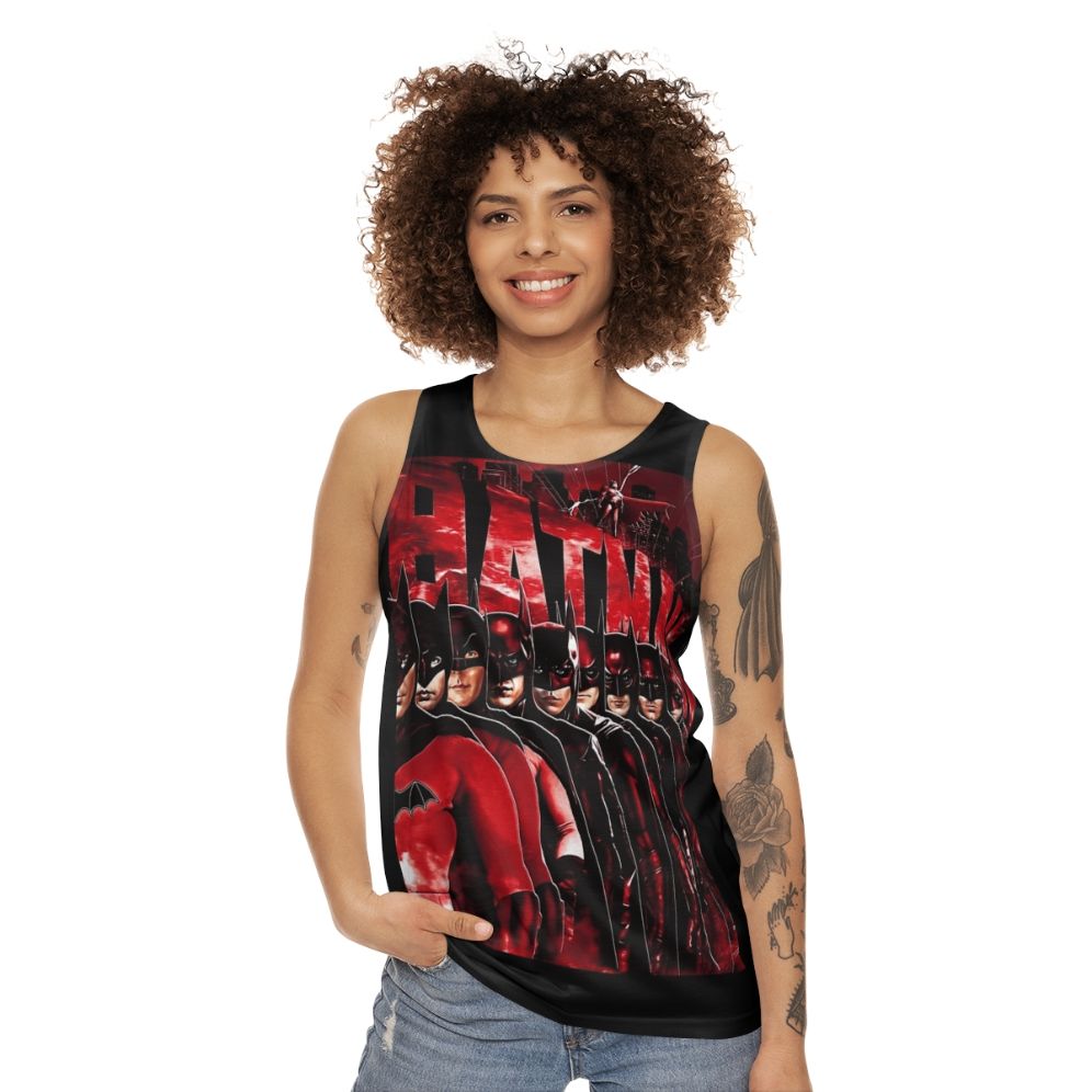 Bat History Superhero Unisex Tank Top - women