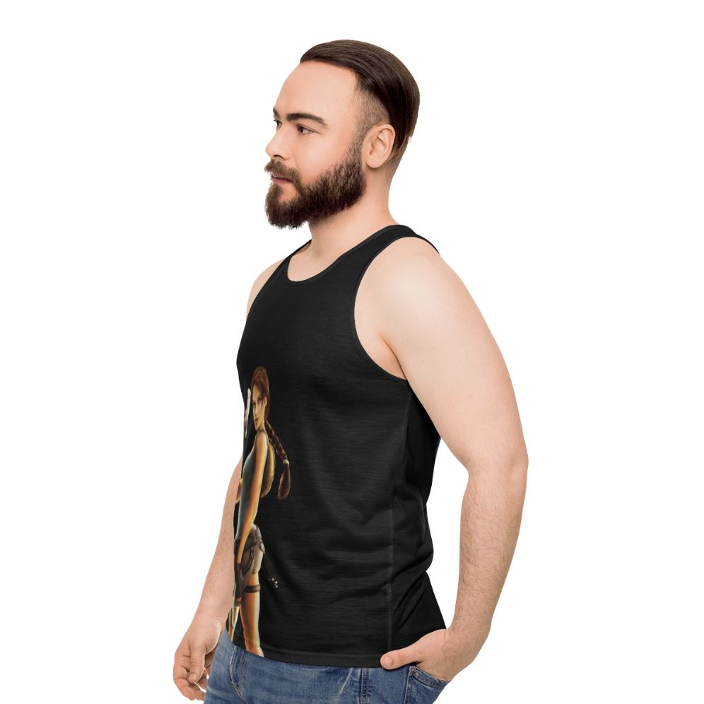 Lara Croft Tomb Raider Unisex Tank Top - men side