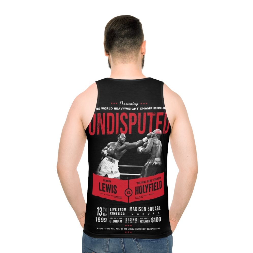 Undisputed Heavyweight Champion Boxing Unisex Tank Top - men back