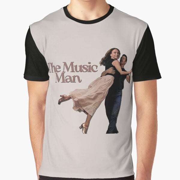 The Music Man Broadway Musical T-Shirt featuring Hugh Jackman and Sutton Foster