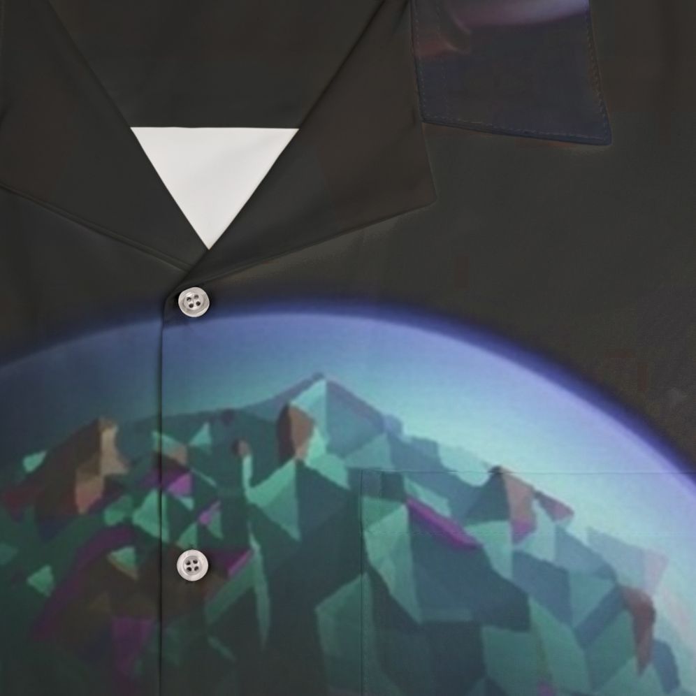 Astroneer Space-Themed Hawaiian Shirt - Detail