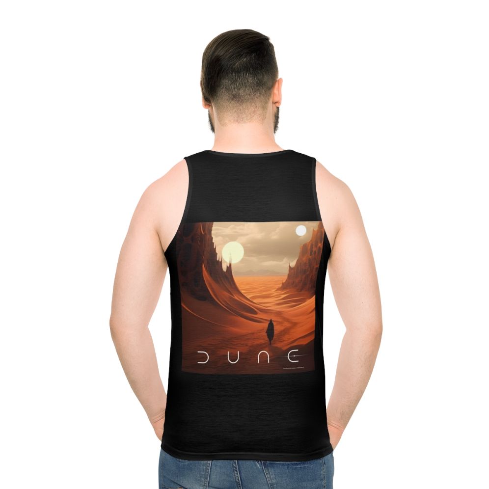 Dune 2020 Unisex Fan Art Tank Top - men back