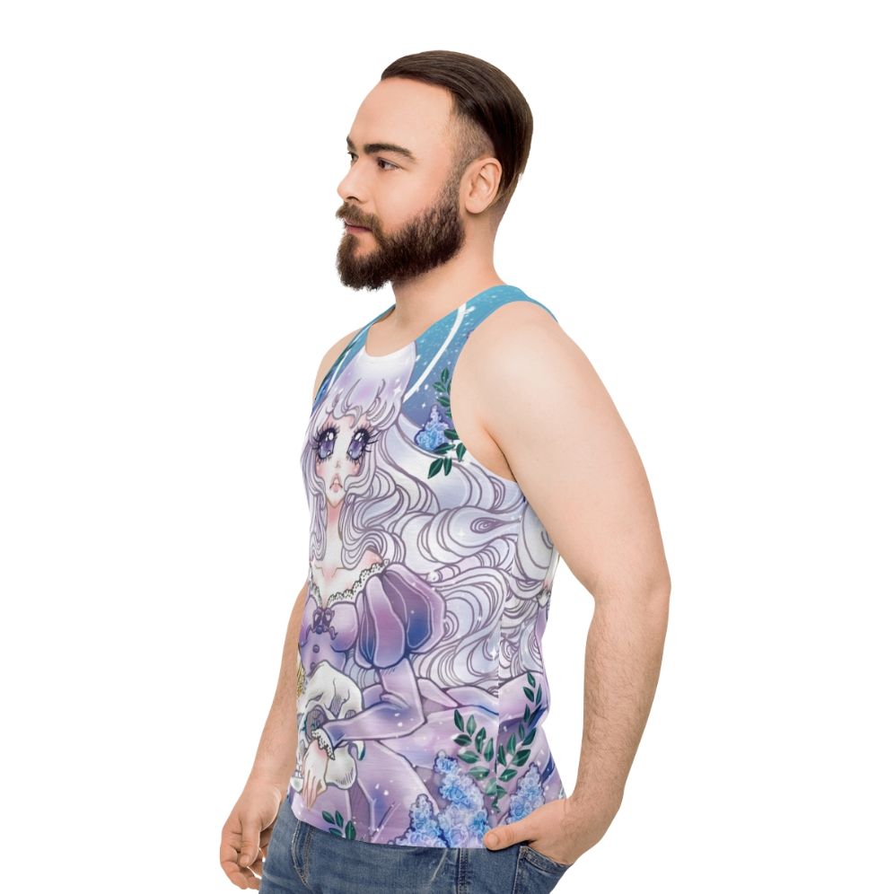 The Last Unicorn Unisex Tank Top - men side