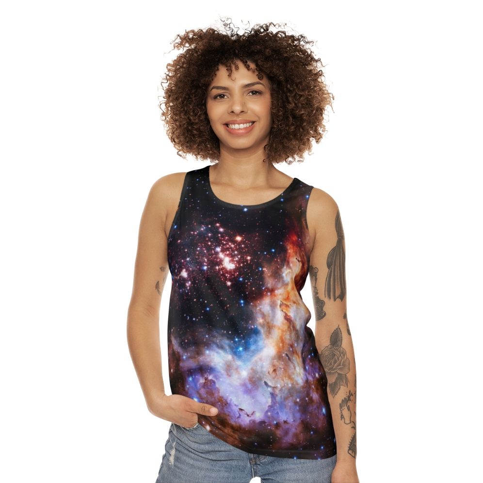 Galaxy Nebula Unisex Tank Top - women