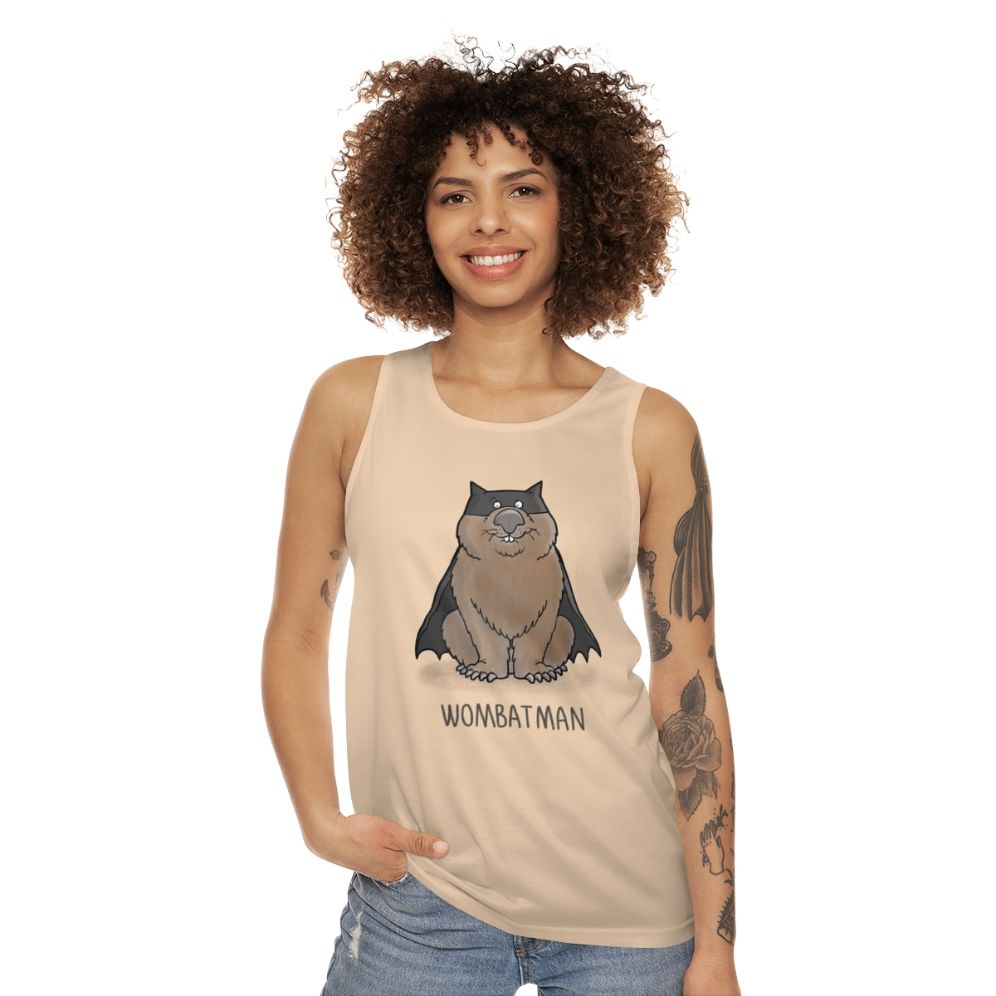 Wombat Superhero Unisex Tank Top - women