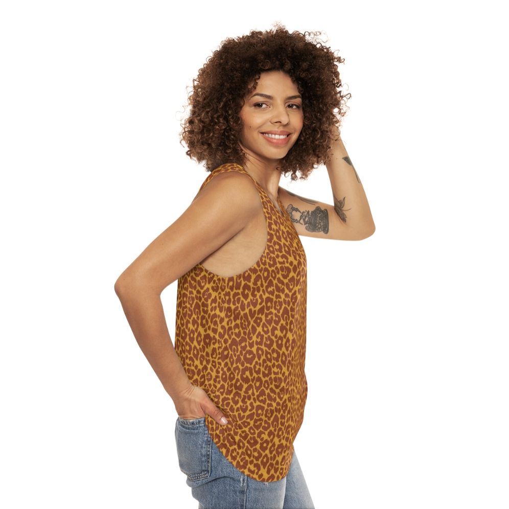 Leopard Spots Unisex Tank Top - women side