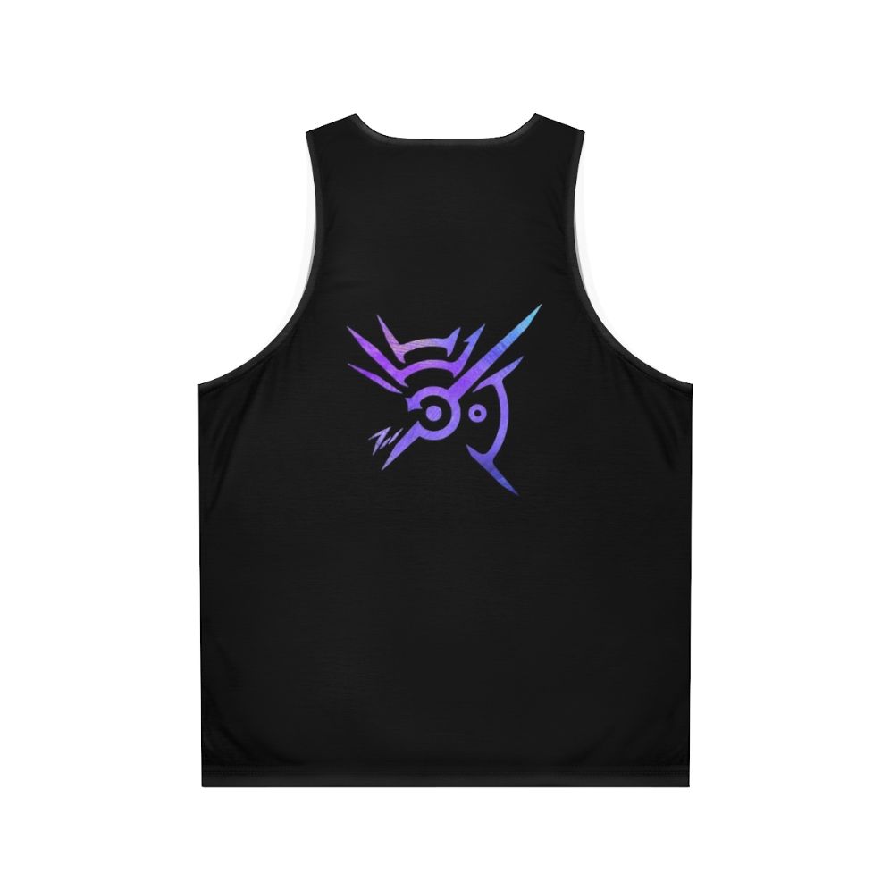 Unisex tank top featuring the mark of the outsider from Dishonored - Back