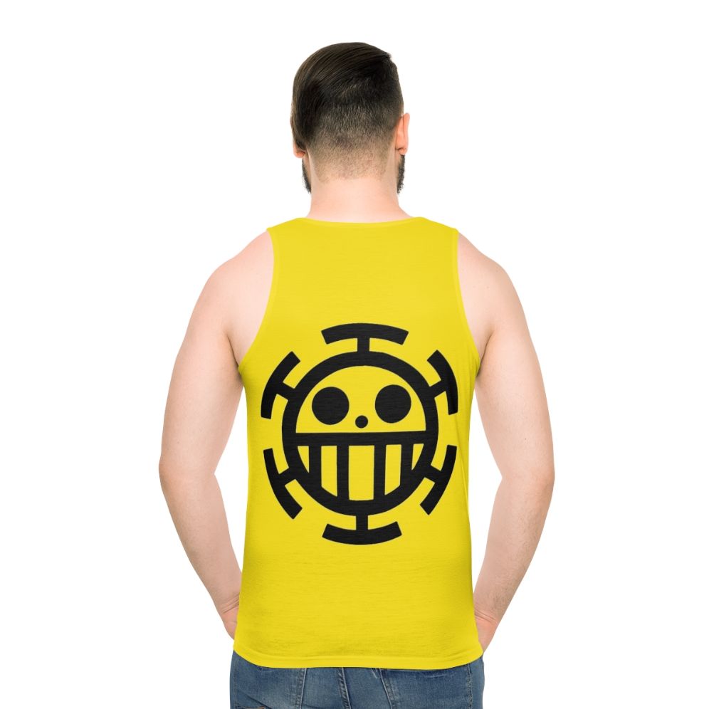 Trafalgar Law One Piece Anime Manga Cosplay Graphic Tank Top - men back