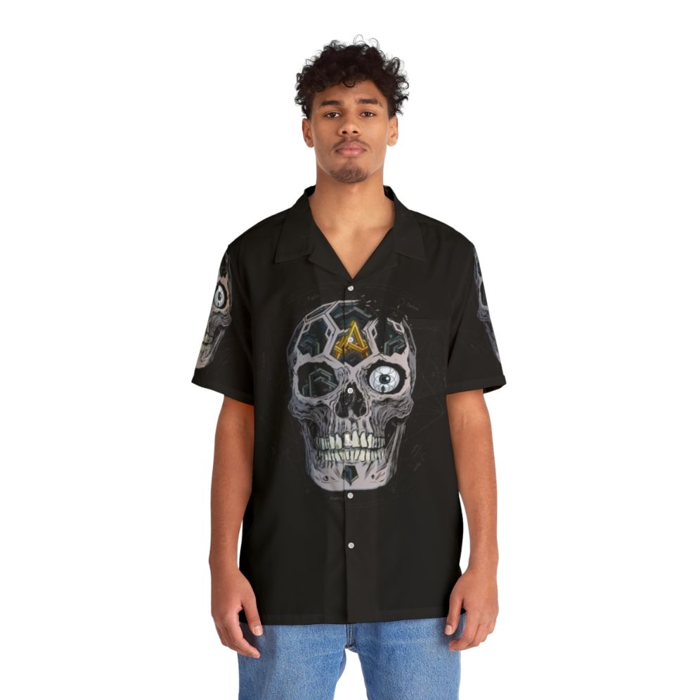 Atreyu In Our Wake Skull Album Cover Design Hawaiian Shirt - People Front