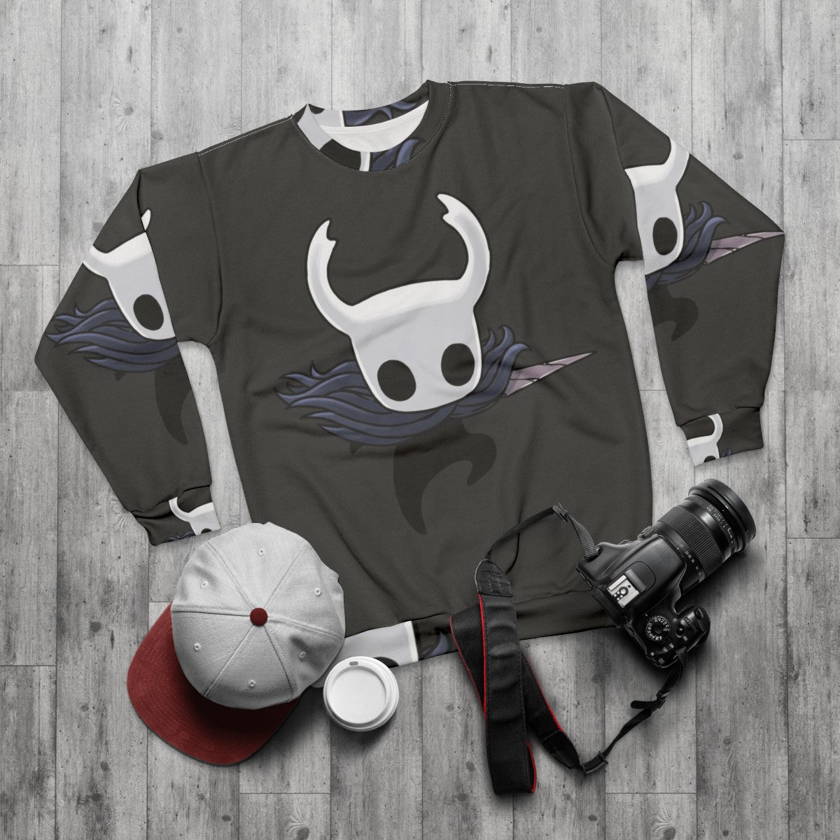 Hollow Knight Attack Sweatshirt - flat lay