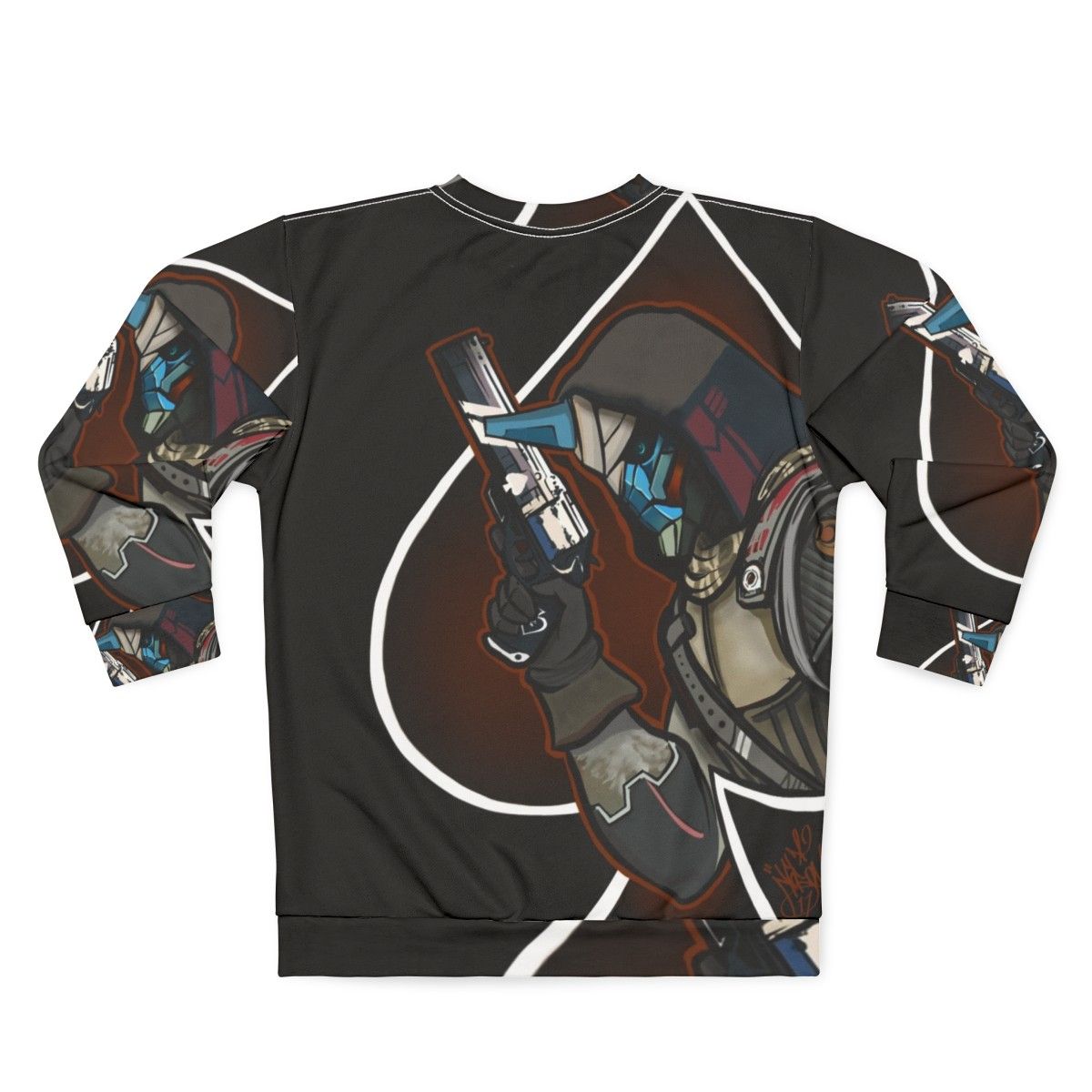 Ace of Cayde Sweatshirt featuring Cayde-Six from Destiny 2 - Back