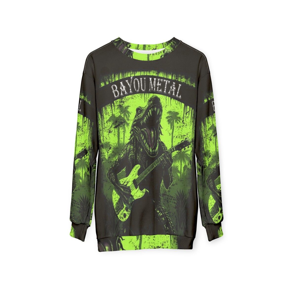 Bayou Metal Alligator Sweatshirt - hanging