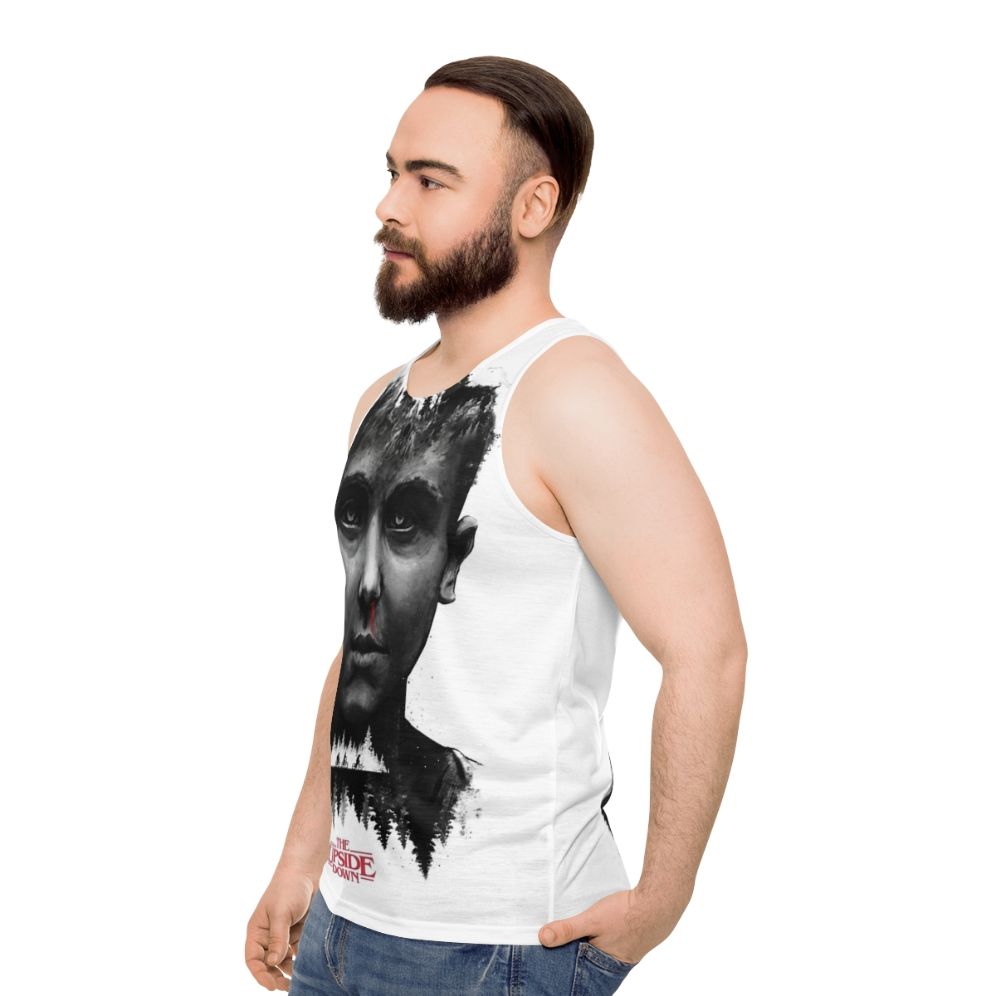 Stranger Things Eleven Inspired Tribute Painting Art Unisex Tank Top - men side