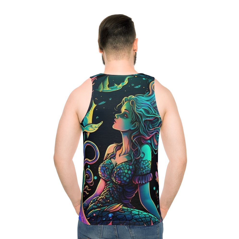 Mythical sea creatures fantasy unisex tank top - men back